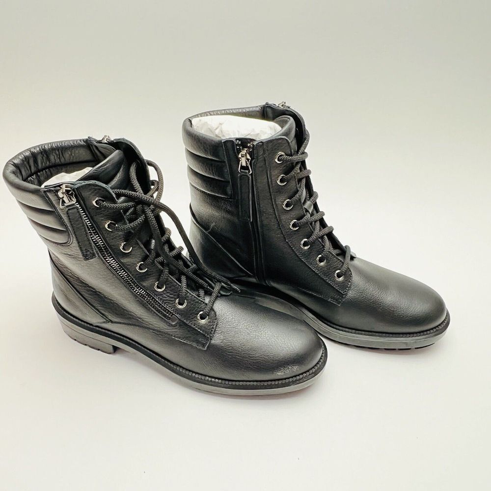 Aquatalia Laila Boots Weatherproof‎ Black Leather Boots Ankle Women's 8.5